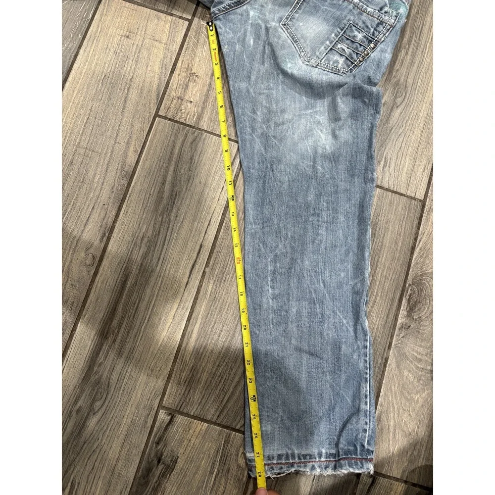 Dolce & Gabbana Men's Jeans Distressed Light Wash Straight Leg Made in Italy